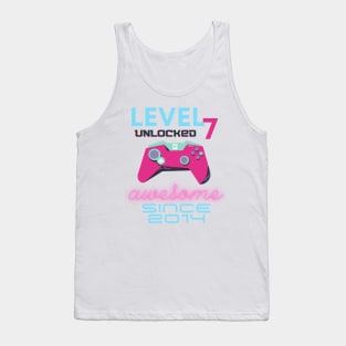 Level 7 Unlocked Awesome 2014 Video Gamer Tank Top